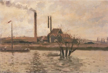 Das Hochwasser der Oise, Pontoise